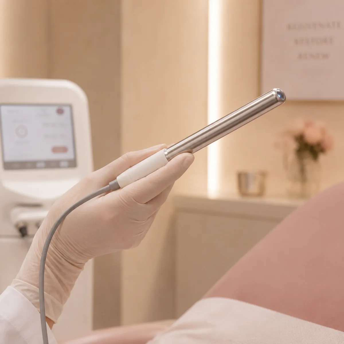 Ponteira intra vaginal do laser de CO2, técnica MTZ